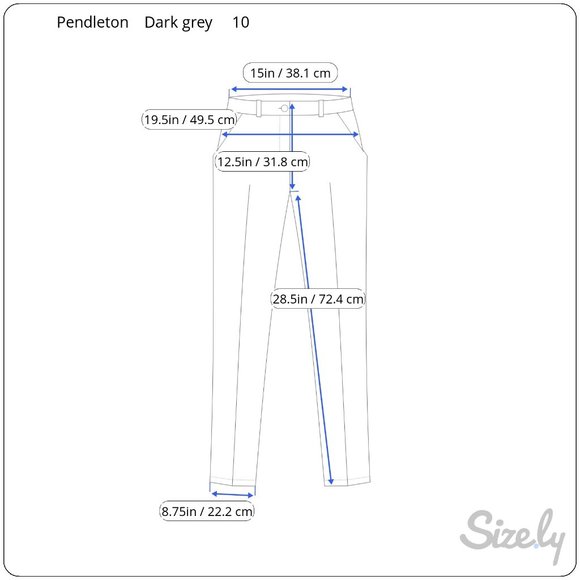 Pendleton Women's‎ Lined Wool Pants Size 10 Gray Academia Office Quiet Luxury - Picture 15 of 15